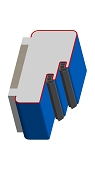 Umfassungszarge/Blockzarge mit Doppelfalz und Rundspiegel